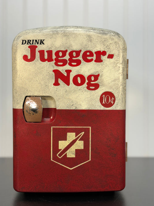 Juggernog inspired mini fridge