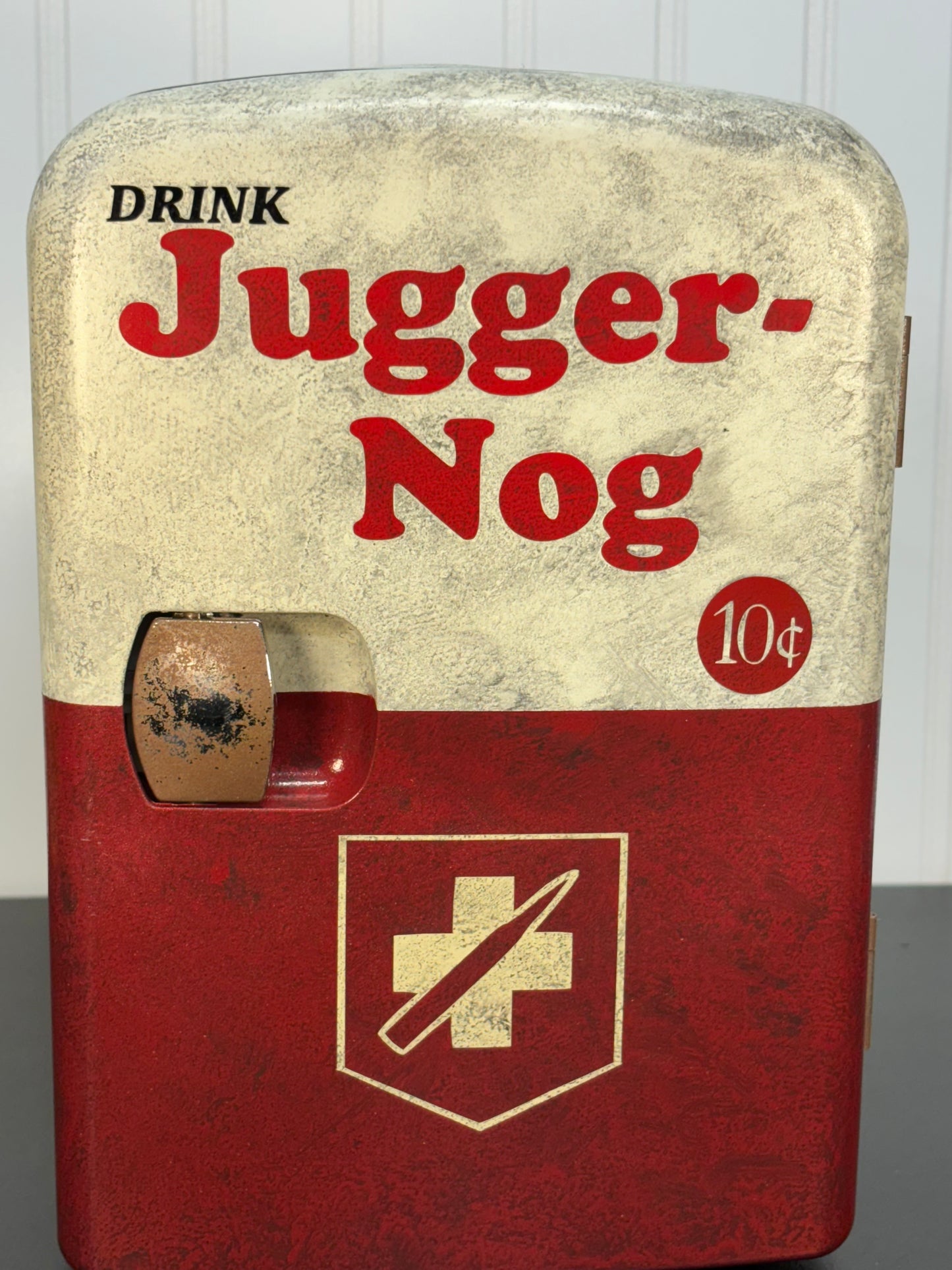 Juggernog inspired mini fridge